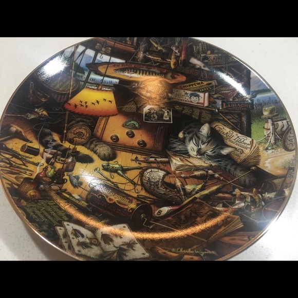 💥BOGO Free!💥 Limited Ed Decorative Wall Plate Cat - Picture 3 of 10